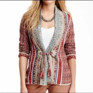 NIC + ZOE Tassel  knit cardigan/ sweatersize S